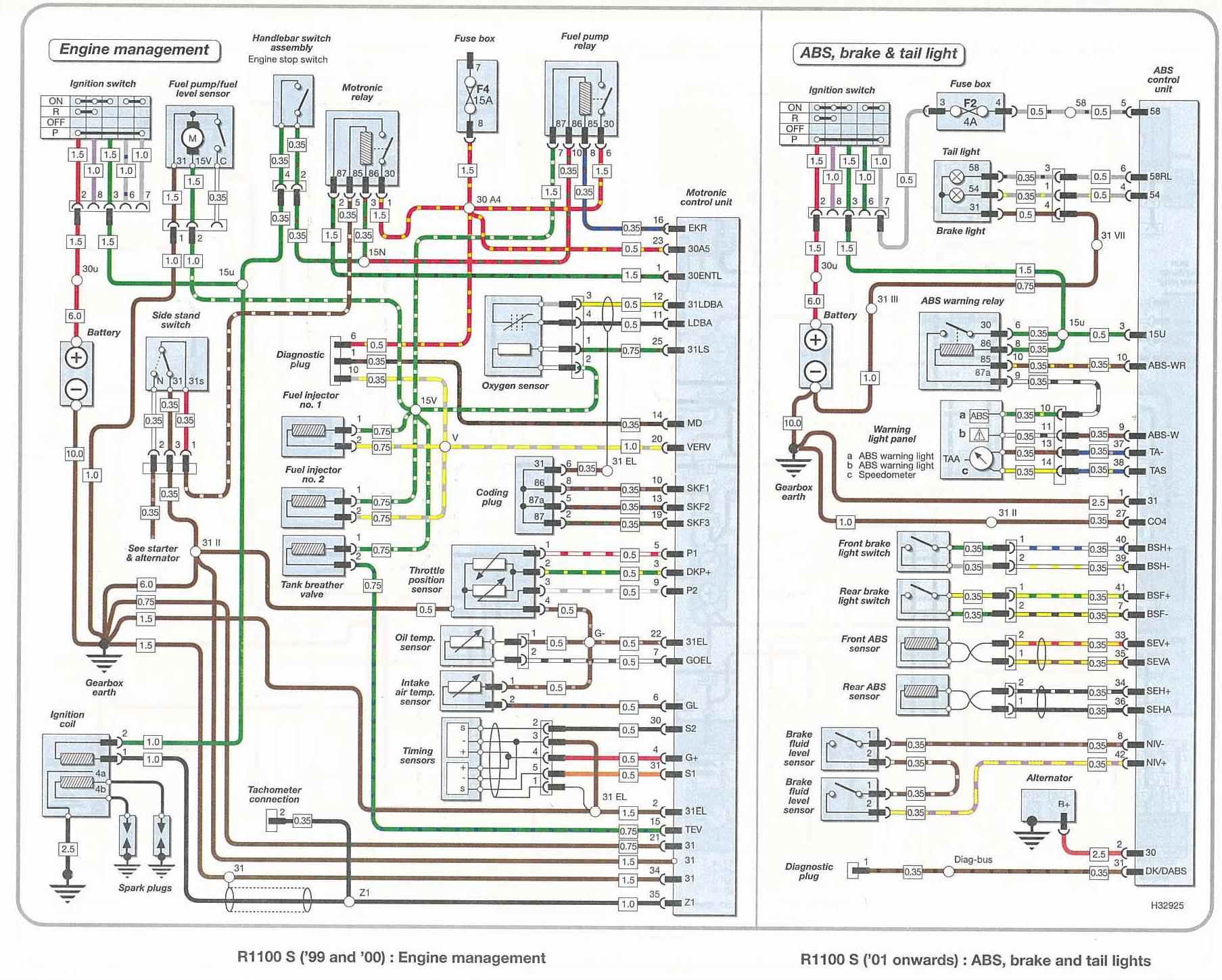 Stromsuchlaufpläne - Elektrik/Zündung/Beleuchtung/Motronic ... rz350 wiring diagram 